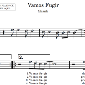 Vamos Fugir - Partitura para Sax Alto