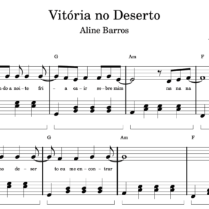 Vitória no Deserto - Partitura para Piano