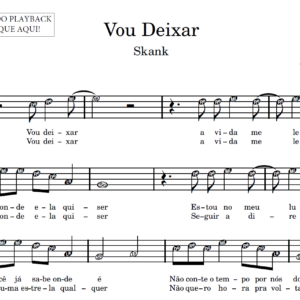 Vou Deixar - Partitura para Instrumentos em Sib