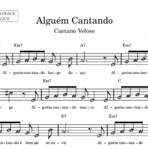 Alguém Cantando - Partitura Facilitada