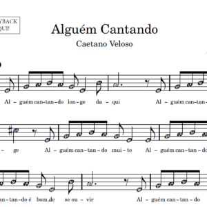 Alguém Cantando - Partitura para Sax Alto