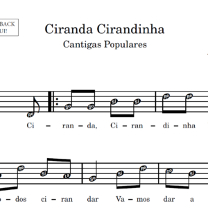 Ciranda Cirandinha - Partitura para Instrumentos em Sib