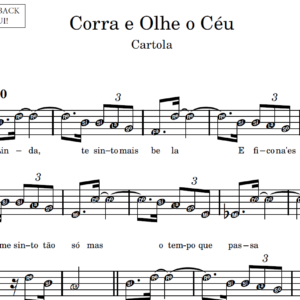 Corra e Olhe o Céu - Partitura para Sax Alto