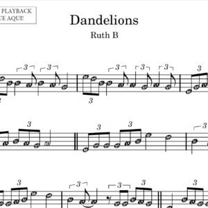 Dandelions - Partitura para Instrumentos em Sib