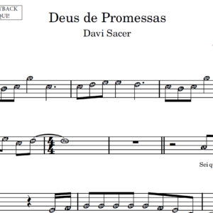 Deus de Promessas - Partitura para Sax Alto