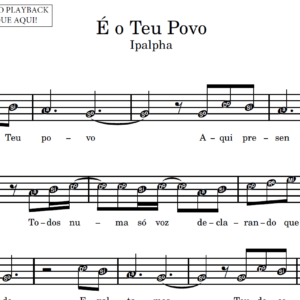 É o Teu Povo - Partitura para Instrumentos em Sib