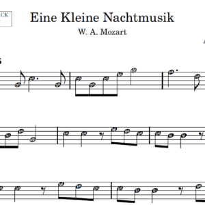 Eine Kleine Nachtmusik - Partitura para Sax Alto