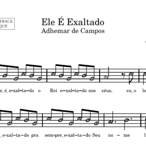 Ele É Exaltado - Partitura para Sax Alto