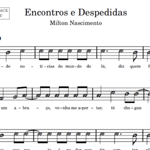 Encontros e Despedidas - Partitura para Instrumentos em Sib