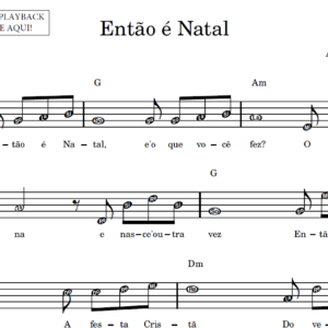 Então é Natal - Partitura Facilitada