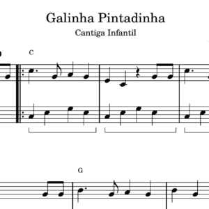 Galinha Pintadinha - Partitura para Piano