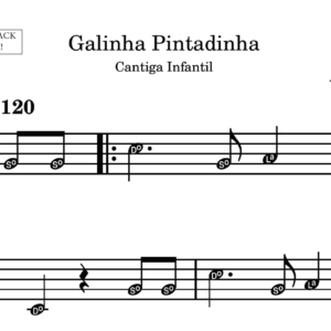 Galinha Pintadinha - Partitura para Sax Alto