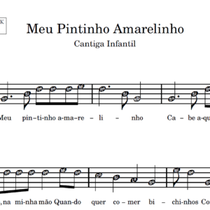 Meu Pintinho Amarelinho - Partitura para Sax Alto