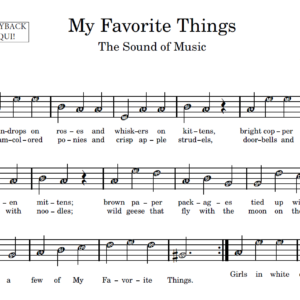 My Favorite Things - Partitura para Instrumentos em Sib