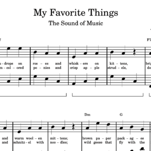 My Favorite Things - Partitura para Piano