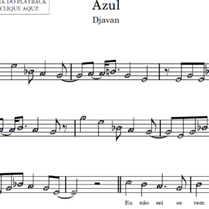 Azul - Partitura para Sax Alto