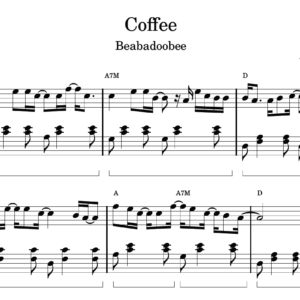 Coffee - Partitura para Piano