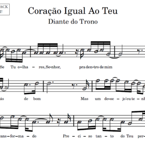 Coração Igual Ao Teu - Partitura para Instrumentos em Sib