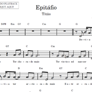 Epitáfio - Partitura Facilitada