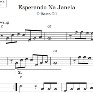 Esperando Na Janela - Partitura Facilitada