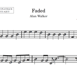 Faded - Partitura para Sax Alto