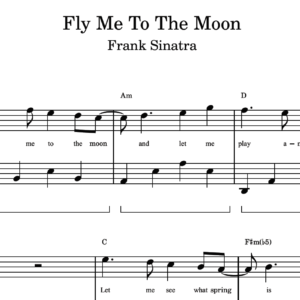 Fly Me To The Moon - Partitura para Piano