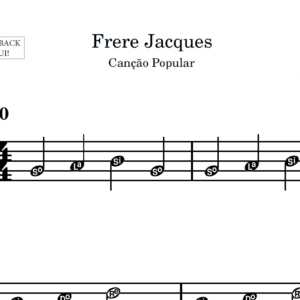 Frere Jacques - Partitura para Sax Alto