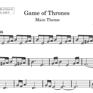 Game of Thrones - Partitura para Instrumentos em Sib
