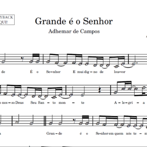 Grande é o Senhor - Partitura para Instrumentos em Sib