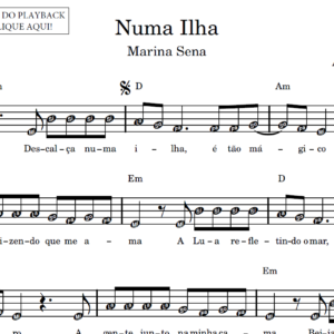 Numa Ilha - Partitura Facilitada