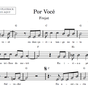 Por Você - Partitura Facilitada