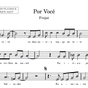 Por Você - Partitura para Sax Alto