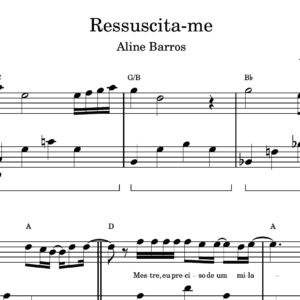 Ressuscita-me - Partitura para Piano