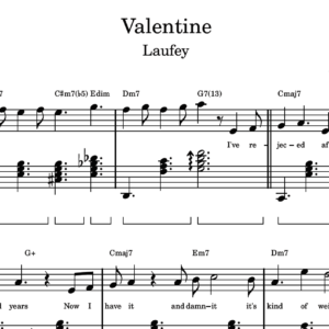 Valentine - Partitura para Piano
