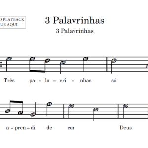 3 Palavrinhas - Partitura para Sax Alto