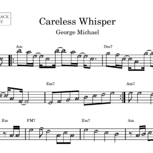 Careless Whisper - Partitura Facilitada