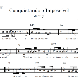 Conquistando o Impossível - Partitura Facilitada