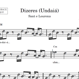 Dizeres - Partitura Facilitada