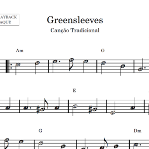 Greensleeves - Partitura Facilitada