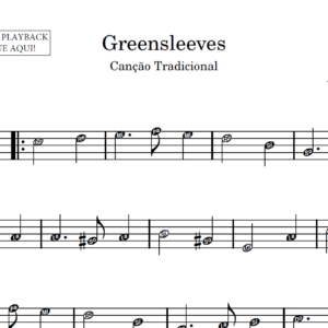 Greensleeves - Partitura para Sax Alto