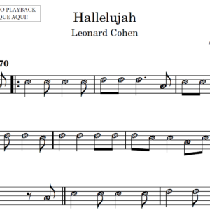 Aleluia - Partitura para Instrumentos em Sib