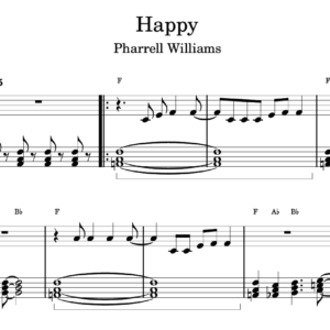 Happy - Partitura para Piano