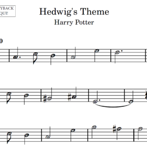Hedwig's Theme - Partitura para Sax Alto