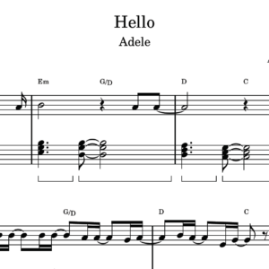 Hello - Partitura para Piano