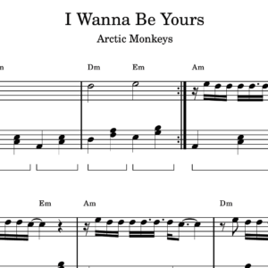 I Wanna Be Yours - Partitura para Piano