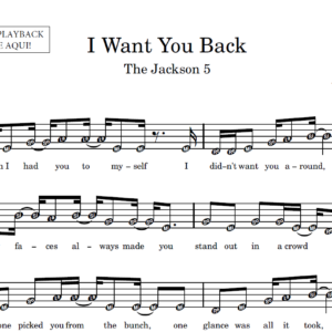 I Want You Back - Partitura para Instrumentos em Sib