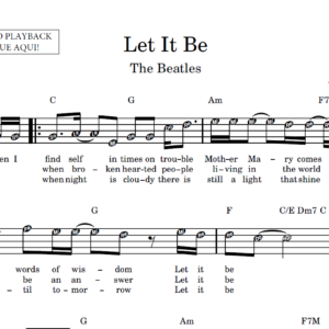 Let It Be - Partitura Facilitada