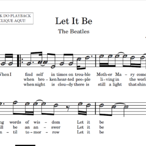 Let It Be - Partitura para Sax Alto