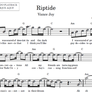 Riptide - Partitura Facilitada