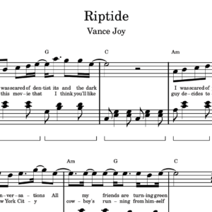 Riptide - Partitura para Piano